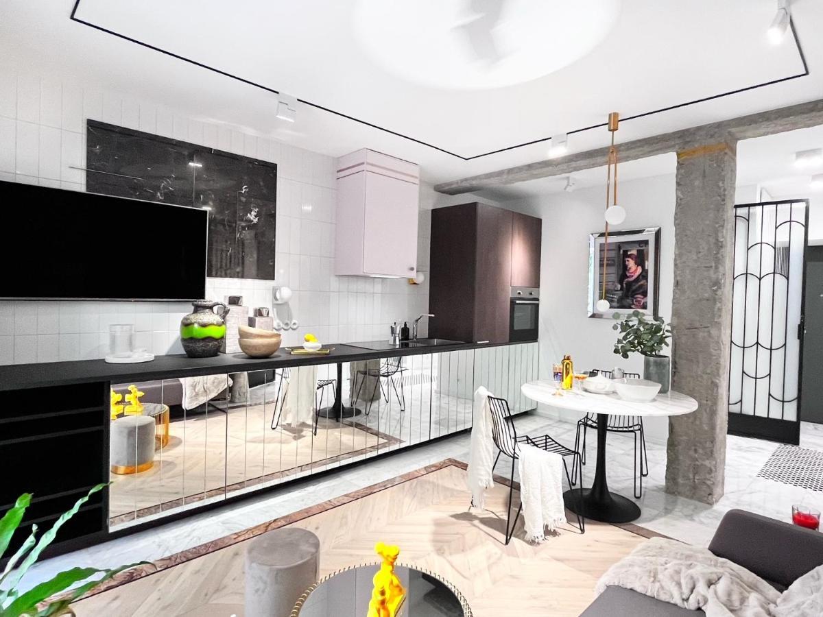 Design+Luxus Apartment Im Zentrum! +Netflix Warschau Buitenkant foto