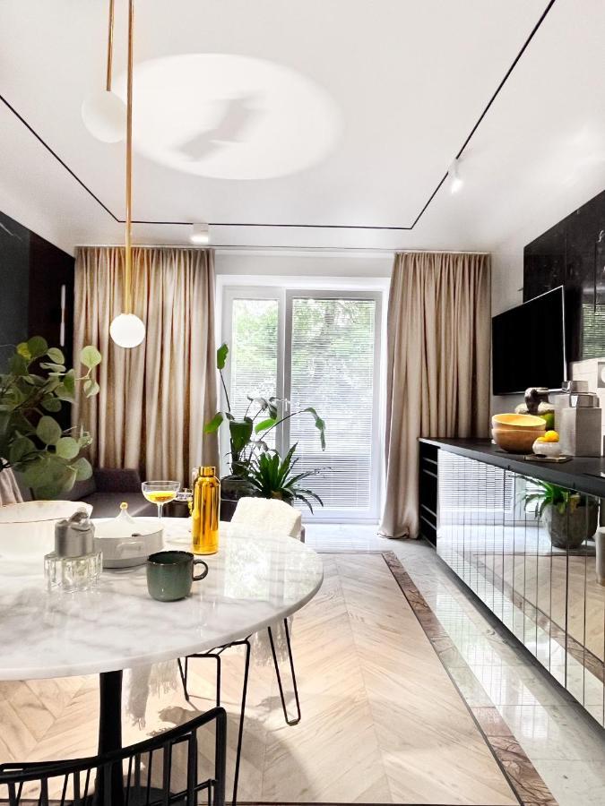 Design+Luxus Apartment Im Zentrum! +Netflix Warschau Buitenkant foto