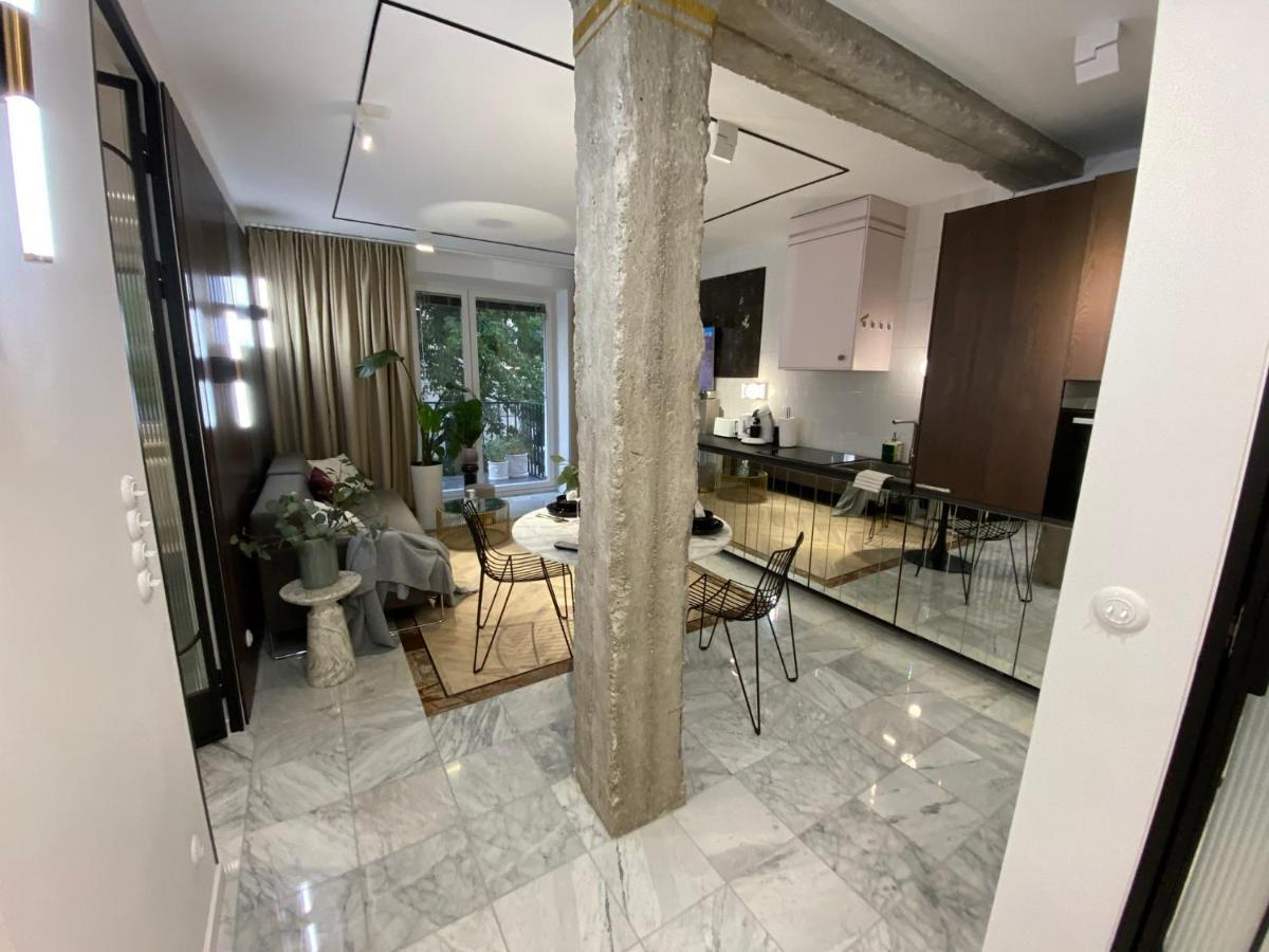Design+Luxus Apartment Im Zentrum! +Netflix Warschau Buitenkant foto