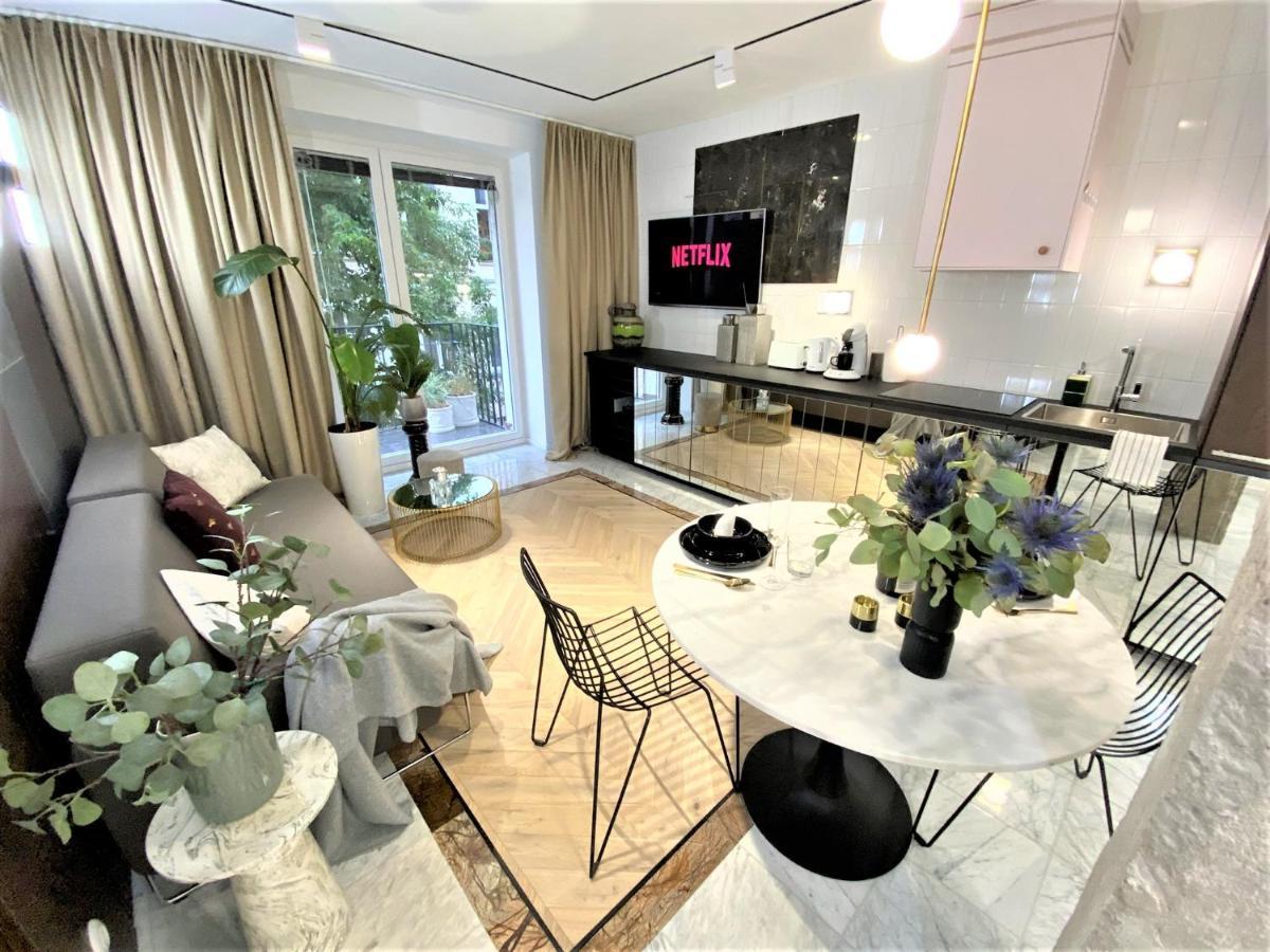 Design+Luxus Apartment Im Zentrum! +Netflix Warschau Buitenkant foto