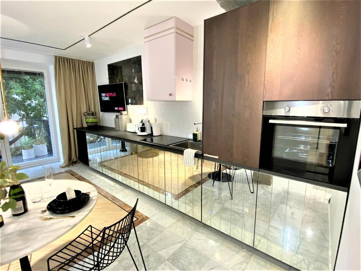 Design+Luxus Apartment Im Zentrum! +Netflix Warschau Buitenkant foto