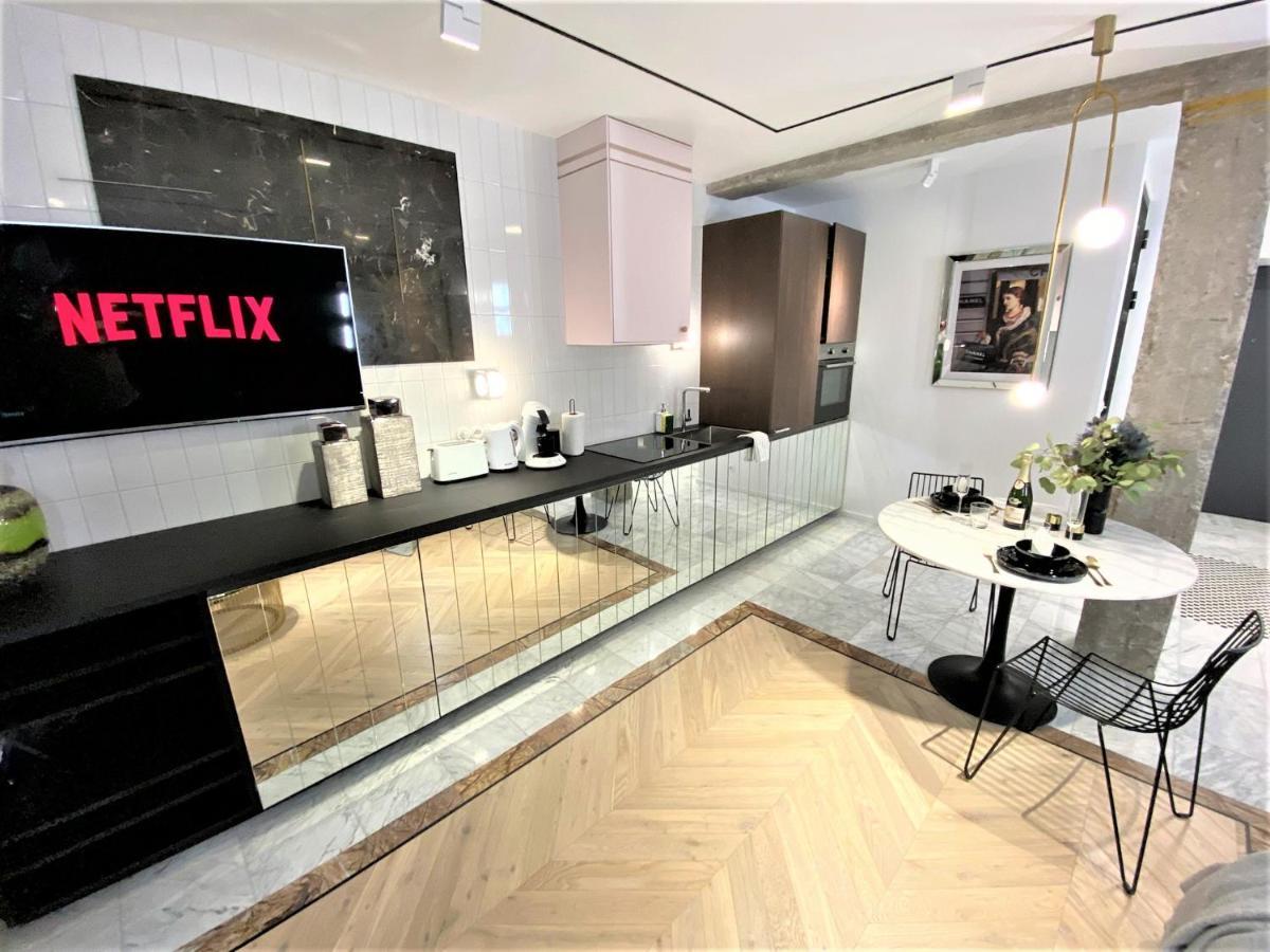 Design+Luxus Apartment Im Zentrum! +Netflix Warschau Buitenkant foto
